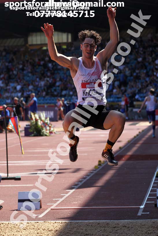 Mens long jump, 2019 Muller British Championships, Alexander Stadium, Birmingham. Photo: David T. Hewitson/Sports for All Pics